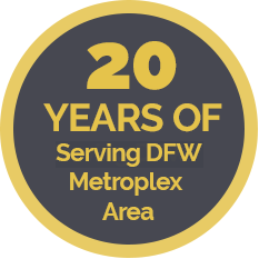 20 Years of serving DFW Metroplex Area